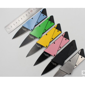 Multifunctional foldable credit card knife with stainless steel UDTEK2004 